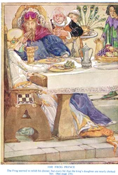 O príncipe sapo, ilustração do &39;Newest&39; Pictorial Book of Knowledge &39;